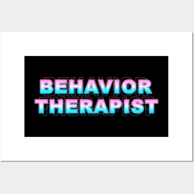 Behavior Therapist Wall Art by Sanzida Design